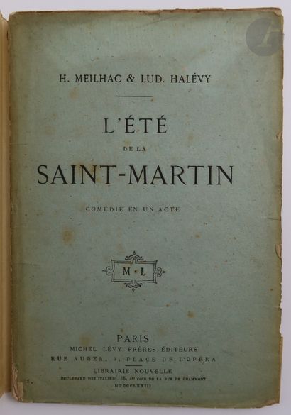 null MEILHAC (Henry) - HALÉVY (Ludovic).
L'Été de la Saint-Martin. Comédie en un...