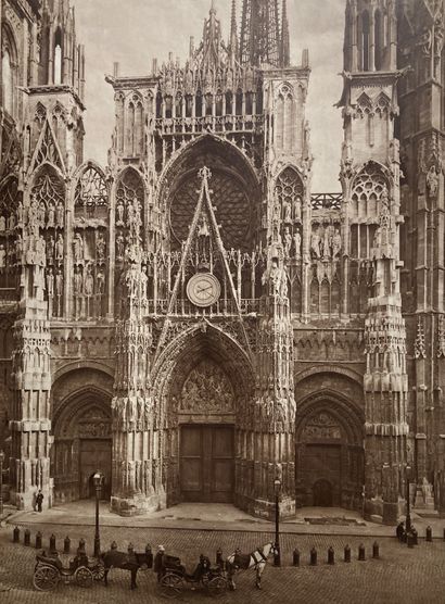  Adolphe Braun House (1812-1877) Rouen Cathedral, c. 1885-1890. Charcoal print. 54,5...