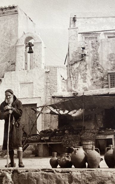 null Photographe amateur non identifié
Grèce. Cyclades, c. 1920. 
Athène. Acropole....