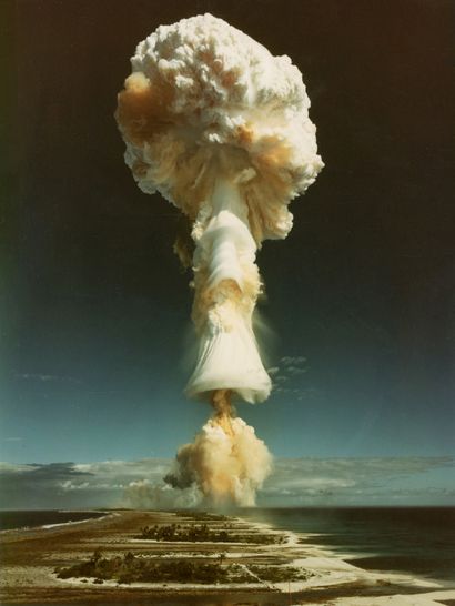 null C.E.A. (Atomic Energy Commission - French Army) 
Nuclear bomb test at Mururoa,...