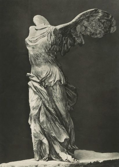  Maison Adolphe BraunSculptures du Louvre, c. 1890-1910. The Victory of Samothrace....