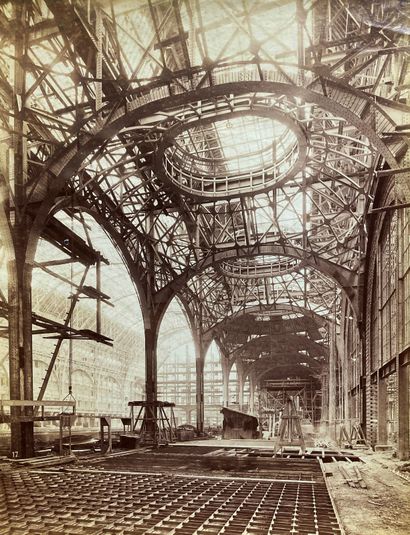  Paul Chevojon (1865-1925 )Gare d'Orsay, April 4, 1900. Albumen print, hinged to...