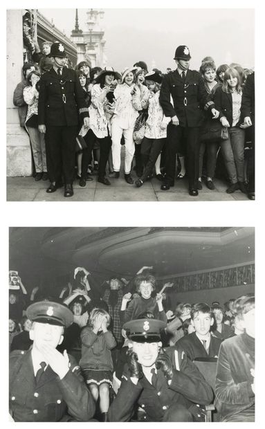 null Photographe non identifié
The Beatles, 1964-1965.
Concert au Palais de Sports....