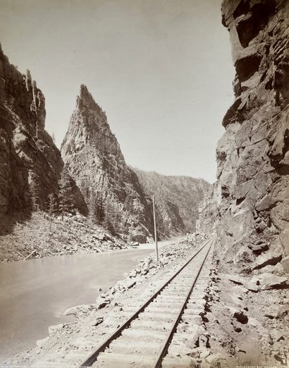  William Henry Jackson (1843-1942 )Colorado. Curecanti Needle. Black Canyon of the...