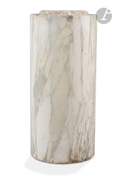 Fût de colonne en marbre Cipolin. XVIIIe...