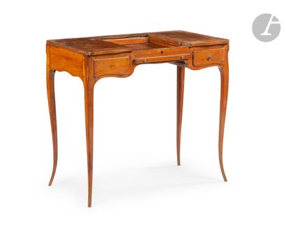 A cherrywood dressing table with a drawer...