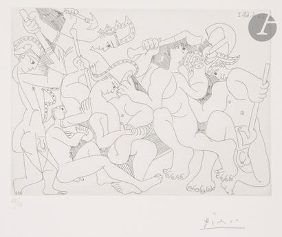 null Pablo Picasso (1881-1973)
Suite « Les 347 »
Jeux de gladiateurs. (Les 347, pl....