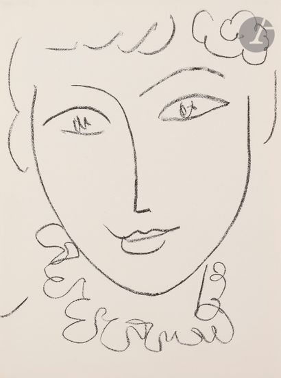 null Henri Matisse (1869-1954) 
La Pompadour. (Frontispiece for Portraits, Monte...