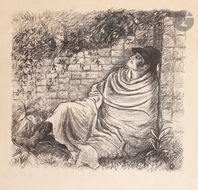 Lucien Pissarro (1863-1944) L’Homme mourant....