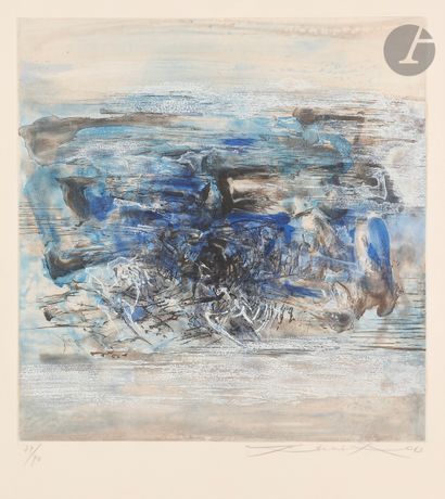 null Zao Wou-Ki (1920-2013) 
Composition. 1963. Etching and aquatint. 435 x 455....