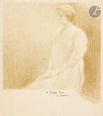 Henri Le Sidaner (1862-1939) Young woman...