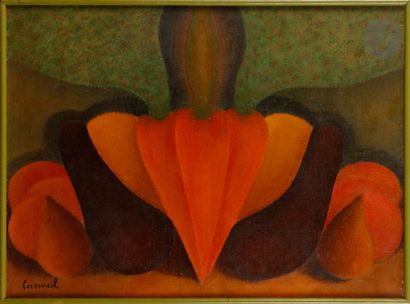 null Louis CARMEIL (1920-1999)
Poivron, aubergines, poires et oranges
Huile sur toile.
Signée...