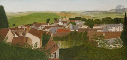null 
André BAUCHANT (1873-1958



)View of a villageOil



on canvas.



Signed...