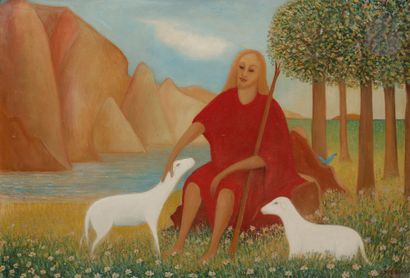 null Ferdinand DESNOS (1901-1958
)The ShepherdOil
on canvas.
Signed lower right.
65...