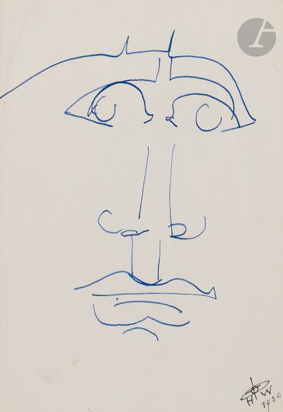 Henry de WAROQUIER (1881-1970 )Faces, 19202...