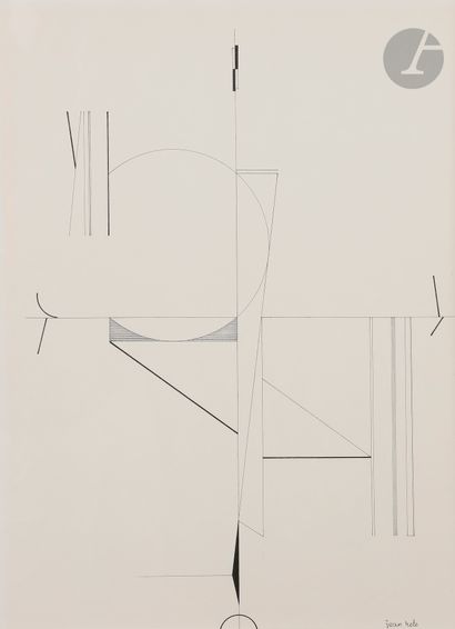 null Jean RETS (1910-1998)
Composition géométrique, 1980
Encre.
Signée en bas à droite.
50,5...