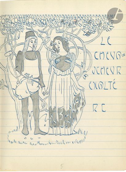 null René CHALUPT (1885-1957). 14 manuscrits autographes de poèmes, en 11 cahiers...