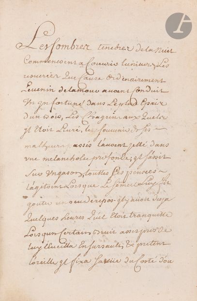 null Marie-Madeleine Pioche de La Vergne, comtesse de LAFAYETTE (1634-1693). Manuscrit,...