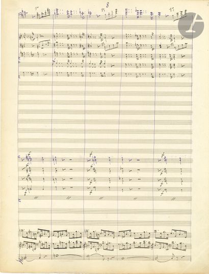 null Charles GOUNOD. Manuscrit autographe signé, Concerto pour Piano-Pédalier et...