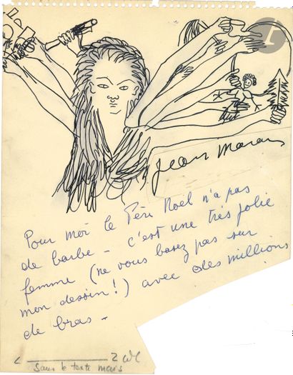 null Jean MARAIS (1913-1998). P.A.S. avec dessin ; 26 x 21 cm.

Réponse illustrée...