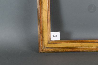 null Cadre en chêne mouluré et doré modèle INFROIT.
Époque Louis XVI (petits accidents).
26,9 x 38,2 cm...