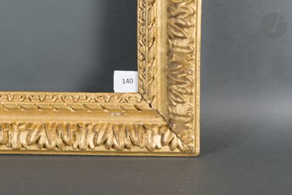 null Carved and gilded oak frame decorated with acanthus leaves.
Louis XIII period...