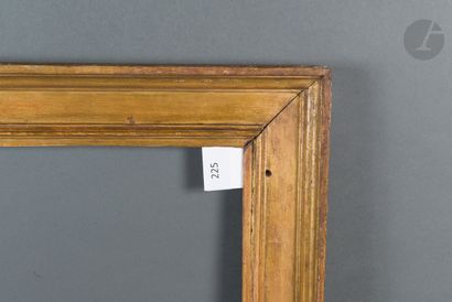 null Frame with cassetta in molded and gilded oak. Northern country, 17th century...