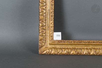 null Cadre en noyer sculpté et doré à décor de feuilles d’acanthe.
Époque Louis XIII.
40,7 x 55,5 cm...