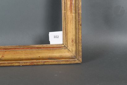 null Gorge en chêne mouluré et doré.
Époque Louis XVI.
51,9 x 82,7 cm - Profil :...