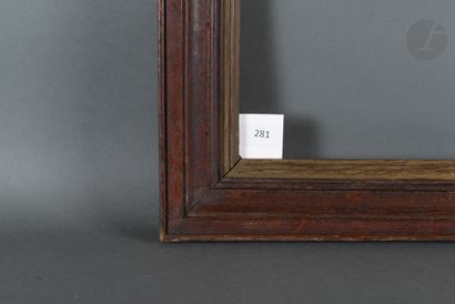null Cadre en chêne mouluré et teinté.
Hollande, XIXe siècle.
25,7 x 39,6 cm - Profil :...