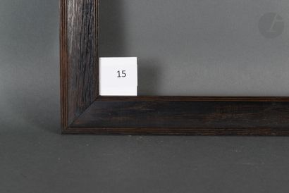 null Deux cadres en bois mouluré et teinté.
Circa 1900.
20,3 x 36,4 cm - Profil :...