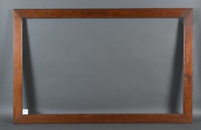 null Baguette plate en acajou mouluré.
Italie, début du XIXe siècle.
58,7 x 98,7 cm...