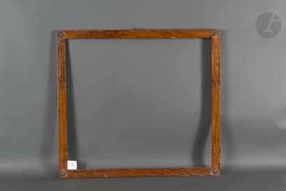 null Flat frame in mahogany with bronze cabochons in the corners. Spain, early 19th...