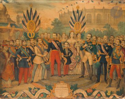  L’Empereur Napoléon III recevant les souverains...