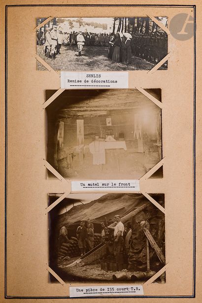 null "MY WAR 1914-1918
"

Album of 134 photos on paper, between 1914 and 1919, of...
