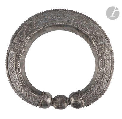 Bracelet de cheville, Yémen, XXe siècle....