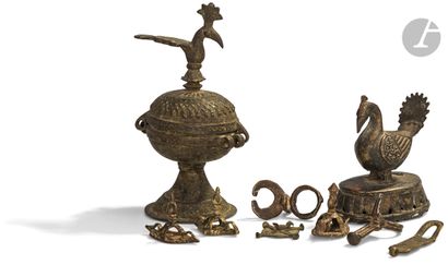 Grattoir et boîte à tikka, Inde, XIXe siècle...