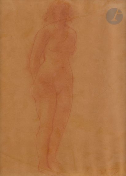 André DERAIN (1880-1954 )Standing NudeSanguine...