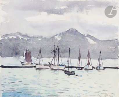 Albert MARQUET (1875-1947) Port de Tromsø,...