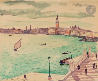 Albert MARQUET (1875-1947) Venise, 1936 Aquarelle....