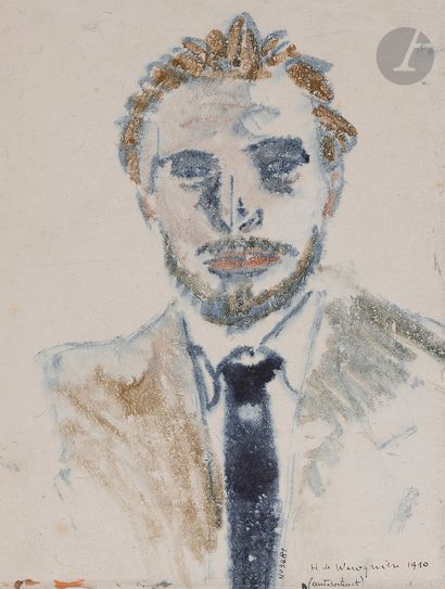 Henry de WAROQUIER (1881-1970) Autoportrait,...