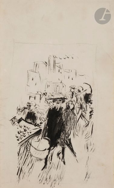 null Pierre BONNARD (1867-1947
)Trottins in
the

streetIndia
ink
.
Unsigned.
25 x...