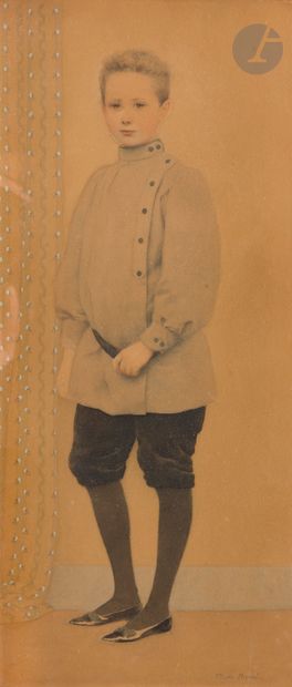 null Louis-Maurice BOUTET DE MONVEL (1850-1913
)Portrait of a young
boyBlack
pencil
,...