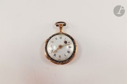 null Anonymous. Circa 1790

Gilt metal pocket watch, white enamel dial (accident),...