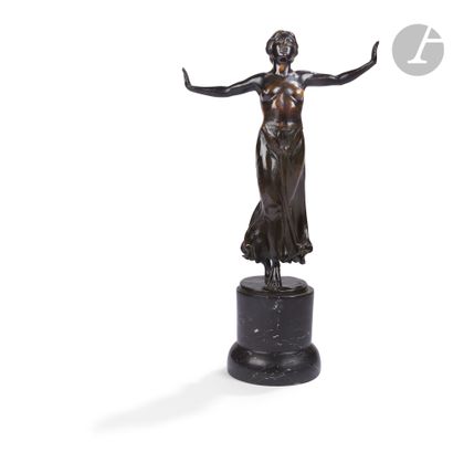 Carl Reschke (né en 1872) La danseuse Bronze...