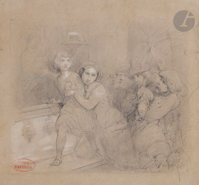 Gustave WAPPERS (1803 - 1874) Scène de l’histoire...