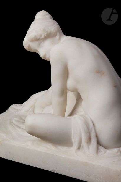 null Albert Bartholomé (1848-1928)
Femme au chignon, sortant du bain et s’essuyant...