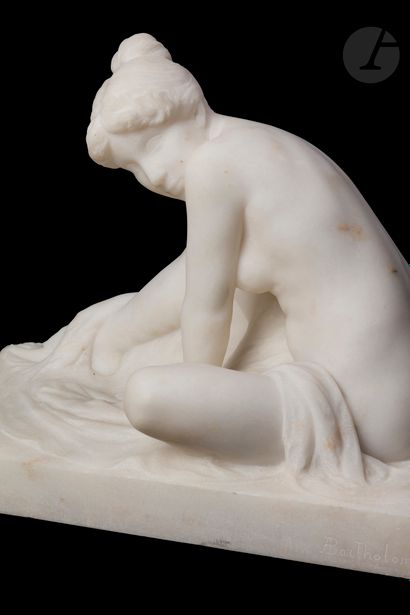 null Albert Bartholomé (1848-1928)
Femme au chignon, sortant du bain et s’essuyant...