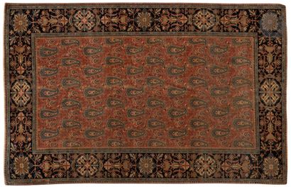 Carpet decorated with botehs, Sarruk, mid-twentieth...