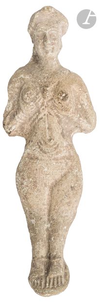 null Statuette figurant la déesse Astarté
Iran, Suse, milieu du IIe millénaire avant...